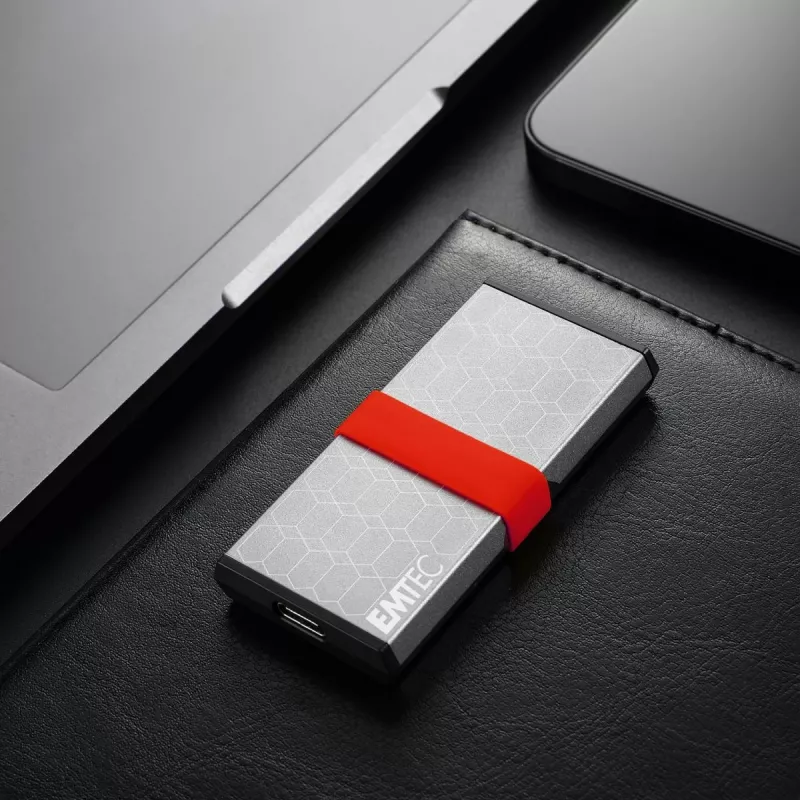 SSD Emtec 256GB Mini USB Type-C USB 3.2 Gen 2x2 Silber