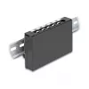 DELOCK Blank Panel 6-Port für Keystone RJ‑Module, schwarz, Metall, für Tisch-/Wand-/Hutschienenmontage