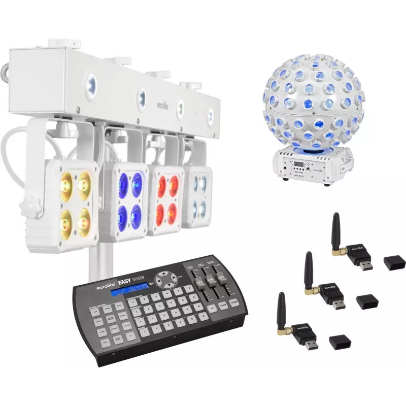 LED-Lichtset EUROLITE KLS-180 ws B-40 ws QuickDMX Easy Show