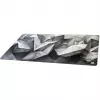 Gaming-Mauspad Sharkoon SKILLER SGP40 D17, abstraktes Kristall-Design, grau/weiß, 1000 x 500 mm