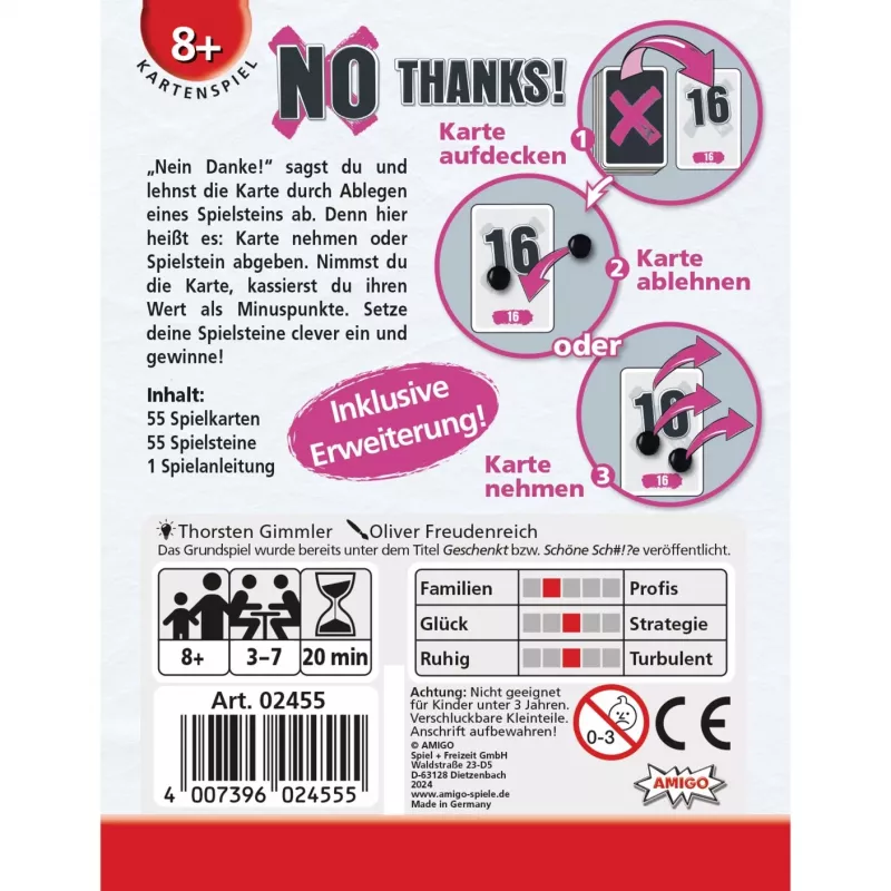 No Thanks, Kartenspiel