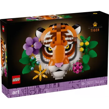 Konstruktionsspielzeug LEGO Art Fauna Collection Tiger Set 31217 – baubares Tigermodell
