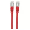 Intellinet Netzwerk-Patchkabel, Cat6, 0,5 m, Rot, Kupfer, S/FTP, LSOH / LSZH, PVC, RJ45, vergoldete Kontakte, Knickschutzhülle, mit Tülle, lebenslange Garantie