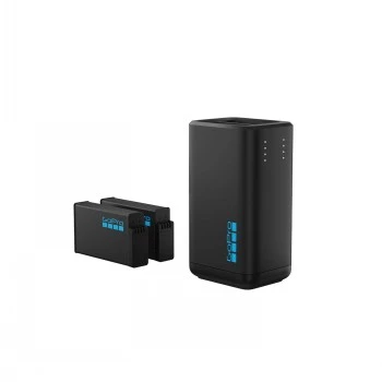 Kamera-Akkuladegerät GoPro MAX2 Dual Battery Charger mit 2 Akkus