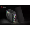 PC Cube Gehäuse SAVIO Noctis Glass RGB — Schwarz, ATX/Micro-ATX, 210×410×450 mm, 3×120 mm Frontlüfter