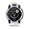 Smartwatch GARMIN Instinct 2 45 mm, MIP 0,9 Zoll (176×176), GPS, Solar, Silikonarmband Blau/Weiß