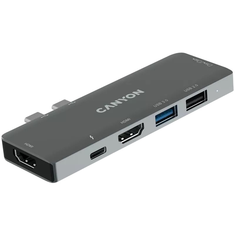 Canyon DS-5 USB 2.0 Type-C Grau SD-Kartenleser 60 Hz