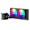 Gamemax CPU-Flüssigkeitskühler | GLACIER 240 LCD BK | Intel, AMD