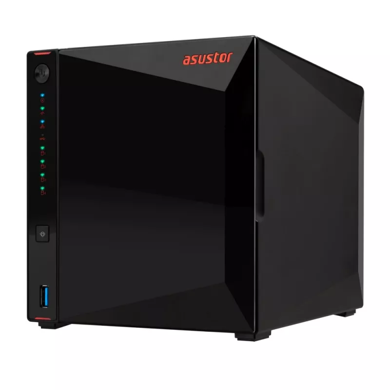 Asustor AS5404T NAS/Speicherserver Intel® Celeron® N5105 4 GB DDR4 0 TB ADM Schwarz