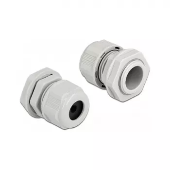 Kabelverschraubung DeLOCK 60364 Grau Kunststoff 2 Stk.