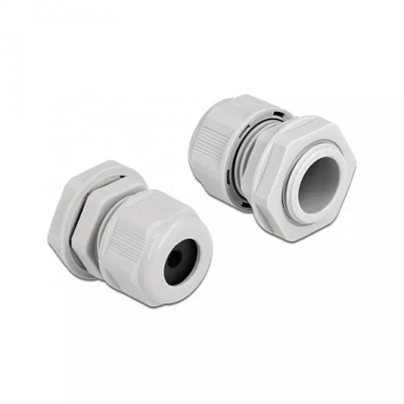 Kabelverschraubung DeLOCK 60364 Grau Kunststoff 2 Stk.