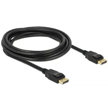 Delock - DisplayPort-Kabel - DisplayPort (M) zu DisplayPort (M) - 3 m - verriegelt - Schwarz