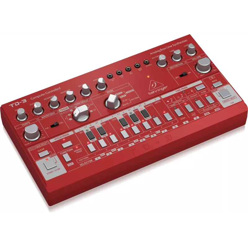 Analoger Synthesizer Behringer TD-3-RD Rot 9V DC