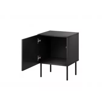 Nachttisch Cama Meble SIENA 2er-Set, 44,5×40×59 cm, schwarz matt, MDF und Spanplatte