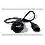 APC AP9880 Stromkabel Schwarz 0,6 m C14-Kupplung CEE7/7