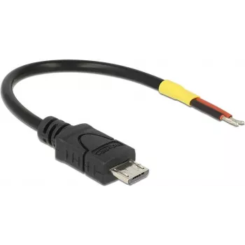 USB-Kabel DeLOCK 82697 Micro-USB B 0,1 m Schwarz