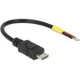 USB-Kabel DeLOCK 82697 Micro-USB B 0,1 m Schwarz