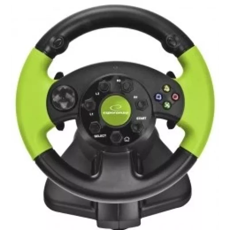 Kabelgebundener Gaming-Controller ESPERANZA EG104 für PlayStation 3 und Xbox 360, Schwarz/Grün