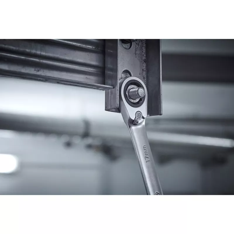 Ringratschenschlüsselsatz Wiha 44661, umschaltbar, 12-teilig, Schlüsselweiten SW 8–19 mm