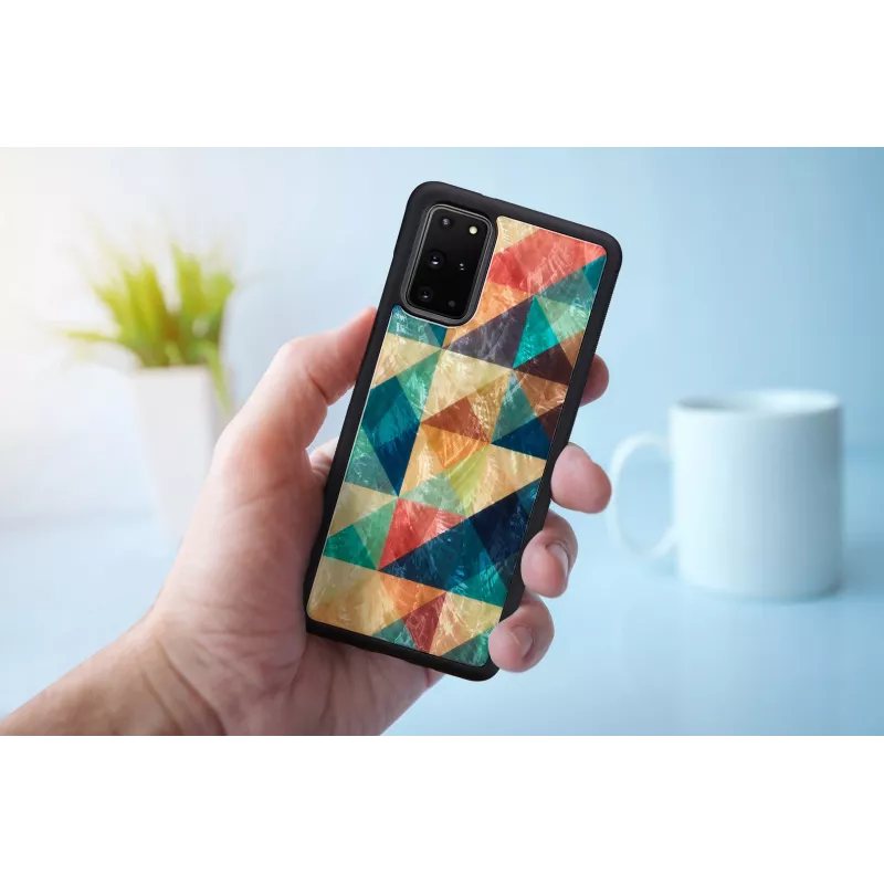 Schutzhülle iKins für Samsung Galaxy S20+ Mosaik Schwarz