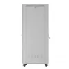 Rack-Schrank LANBERG FF01-8047-12SL 47U 800x1000 mm grau mit vorderen und hinteren Glastüren und Platz für LCD-Panel