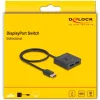 Delock - Video-Verteiler/-Umschalter - 8K, bidirektional - 2 x DisplayPort - Desktop (18906)