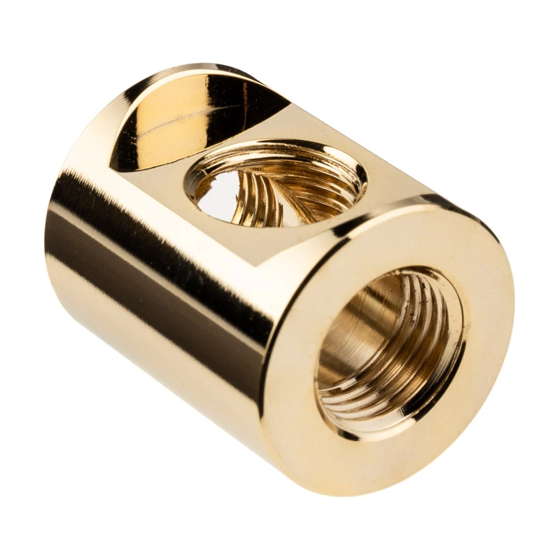Fitting EK Water Blocks Messing Gold 28 mm Höhe 2,3 cm Durchmesser