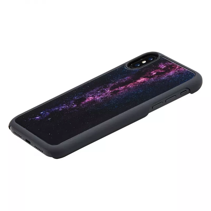 Smartphone-Hülle iKins für iPhone XS / iPhone XS Max — milky way Schwarz