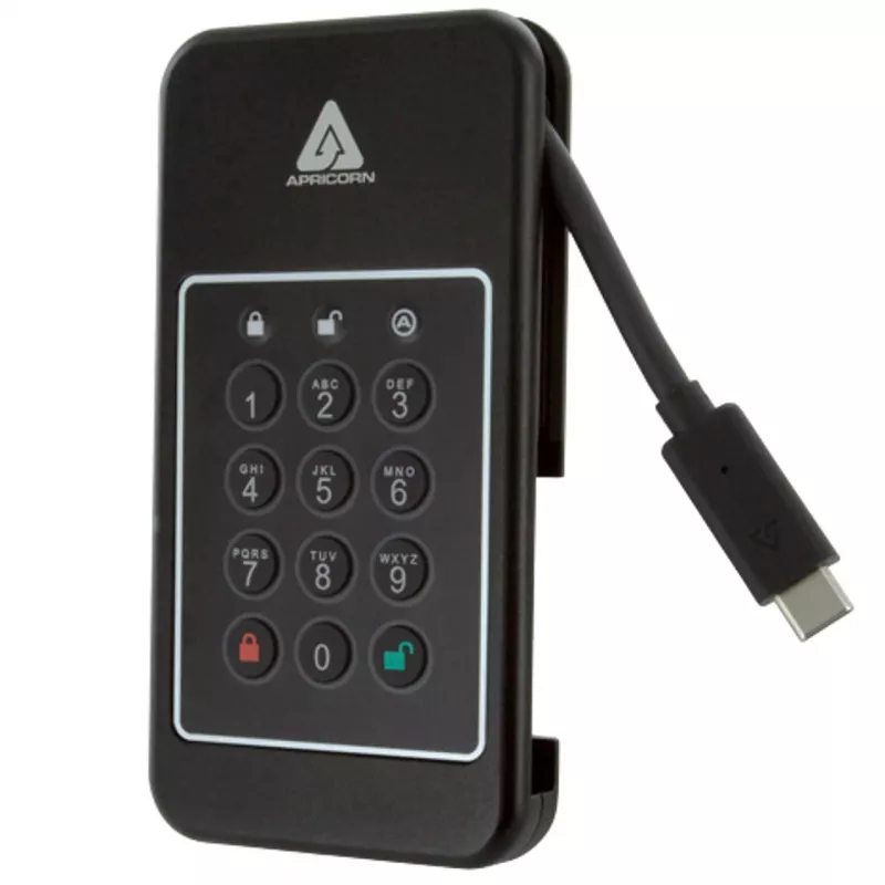 Apricorn Aegis NVX - SSD - 500 GB - USB 3.2 Gen 2 - TAA-konform (ANVX-500GB)