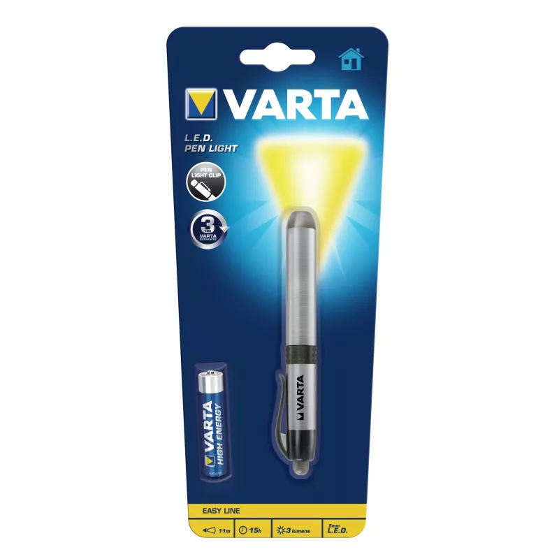 Varta -LEDPL - pin-Blinklicht - Silber - Aluminium - LED - 1 Lampen - 3 lm