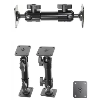 Halterungsset Brodit 202010 Schwarz Aluminium Kunststoff