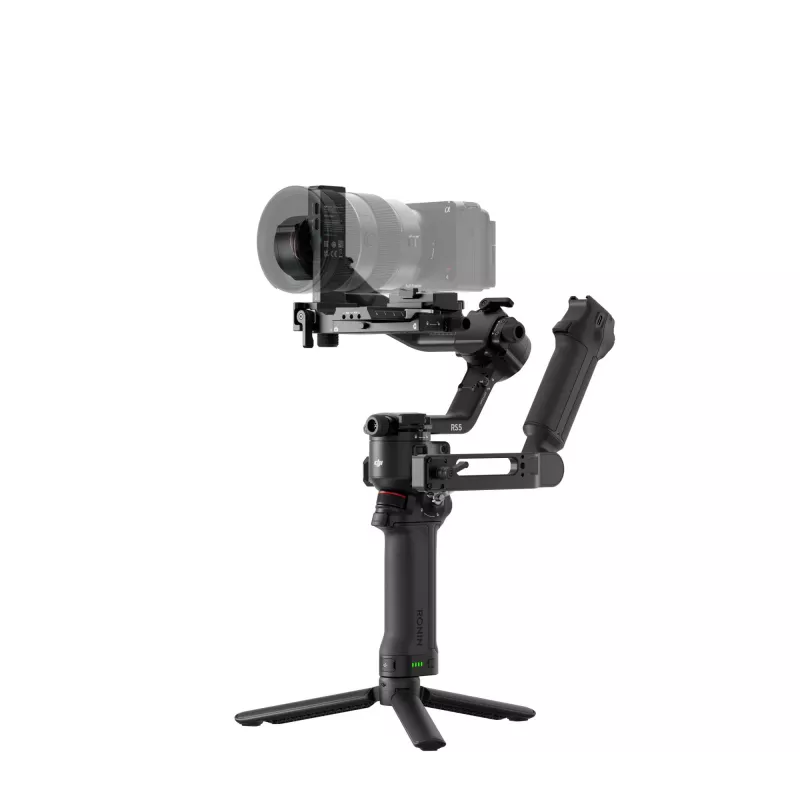 Handkamerastabilisator DJI RS 5 Combo — Aluminium, 30 h Akku, 1,46 kg, schwarz