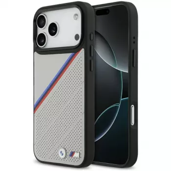 BMW | Rückabdeckung | Apple | iPhone 17 Pro Max | Leder | Grau | MagSafe