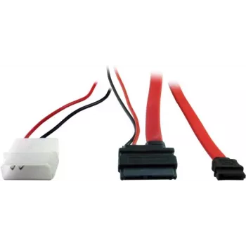 Inter-Tech - SATA-Adapter - Slimline SATA auf interne Stromversorgung, 4-Pin, SATA - 15 cm - Rot (88885323)