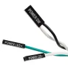 Vandalensicherer Drucktaster Impactics 19 mm, IP65, blaue LED, schwarz
