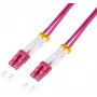 LogiLink FC4LC01 Glasfaser-LWL-Verbindungskabel Violett [1x LC/UPC-Stecker - 1x - Kabel - Digital/Anzeige/Video (FC4LC01)