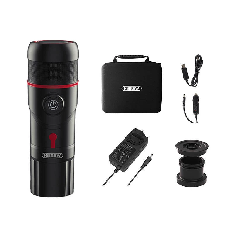 Tragbare Kaffeemaschine 3-in-1 mit Tasche HiBREW H4-premium 80W