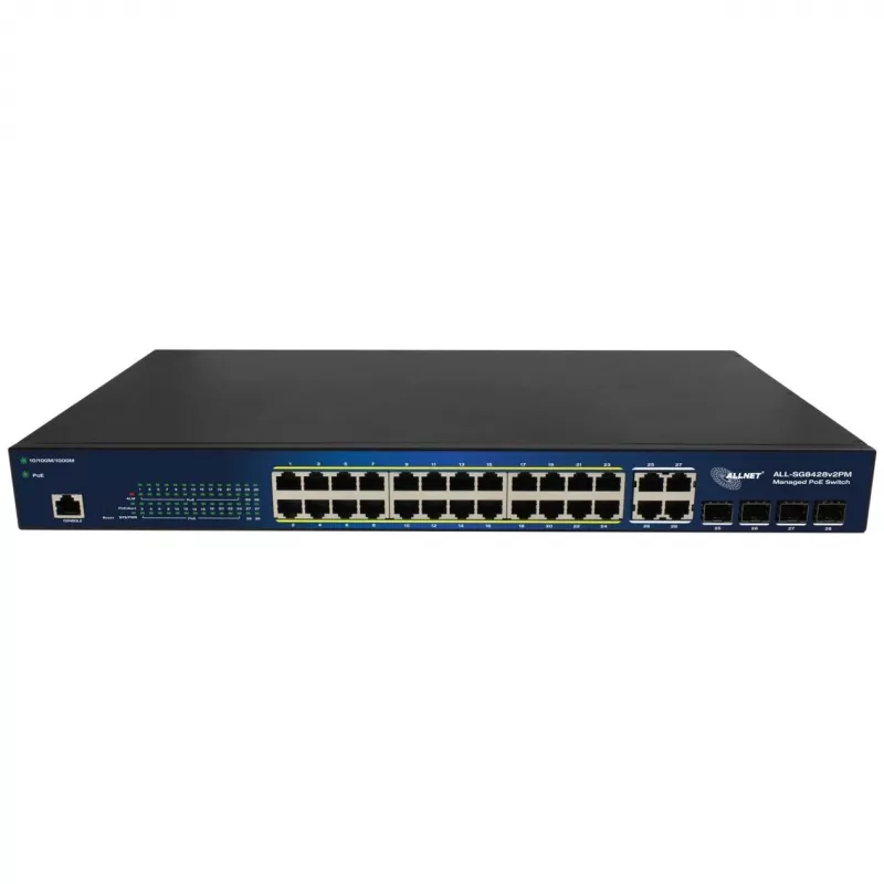 Managed Switch ALLNET ALL-SG8428V2PM 24 Ports Gigabit Ethernet PoE