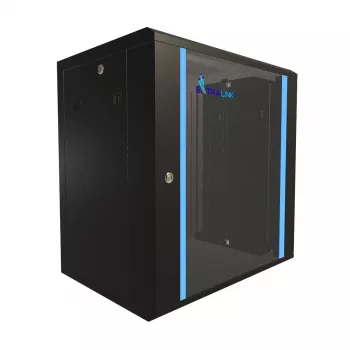 Wandmontageschrank Extralink Extralink Rackmount cabinet 12U 600x450 Schwarz