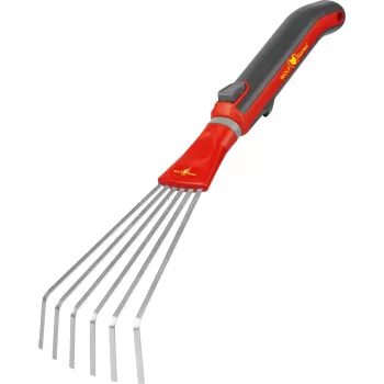 Gartenrechen Sourcing LD-M/ZM 015 — Stahlzinken, rot, mittlere Größe