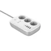 Steckdosenleiste Tellur TLL331521 Smarte WiFi-Steckdosenleiste mit 3 Steckdosen, PD 30W, QC 18W