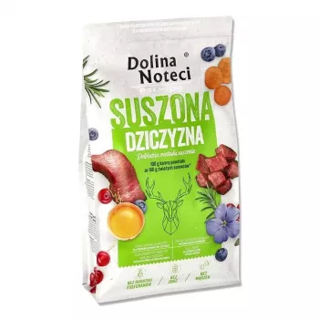Trockenfutter Dolina Noteci Premium Wild 9 kg – Alleinfuttermittel für ausgewachsene Hunde, getreidefrei, Protein 26%, Fett 15%