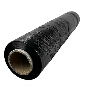 Stretchfolie BESTPAK 23 µm schwarz, Rollenbreite 1,5 m, Kern 1,2 Zoll, Polyethylen