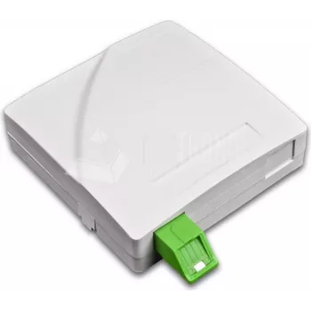 Lightwin FTTx Wanddose für 2x SC Simplex-Kupplungen, ohne Pigtails, Weiß FTTx (FTTH WALL OUTLET 2)