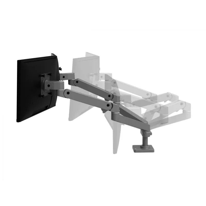 Ergotron LX Pro - Montagekit (Doppelarm) - modular - für 2 LCD-Displays - nebeneinander - Aluminium - Dunkelgrau - Bildschirmgröße: bis 68,6 cm (bis 27 Zoll) (45-686-293)