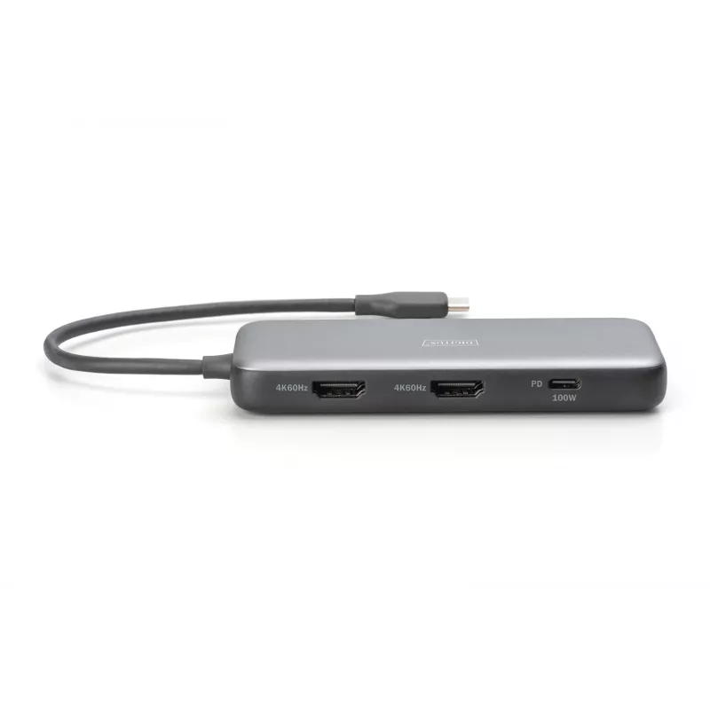 USB-C-Dockingstation Digitus DA-70915 8-fach 100W Power Delivery