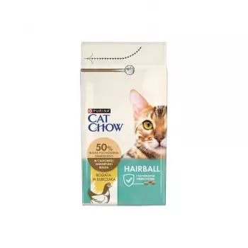 Trockenfutter für Katzen Purina Cat Chow Hairball Control 1,5 kg – Ausgewachsene Katzen, Huhn, 32 % Protein, 11 % Fett