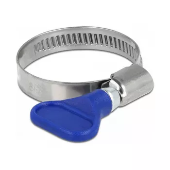 Schmetterlingsklemme DeLOCK 400 SS 25 - 40 mm 5 Stück blau