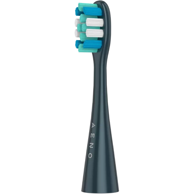 Kabellose Zahnbürste, Marineblau, 3 Bürstenköpfe, 1400mAh, Funktion: Sanft, Reinigen, Massage, Weiß, Schrubben