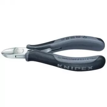 Knipex Elektronik-Seitenschneider L.115 mm Form 2 Facette ohne Spiegelpolitur.